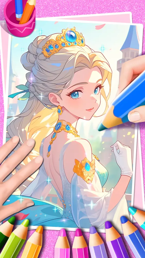 Princess Game Fantasy Coloring Screenshots
