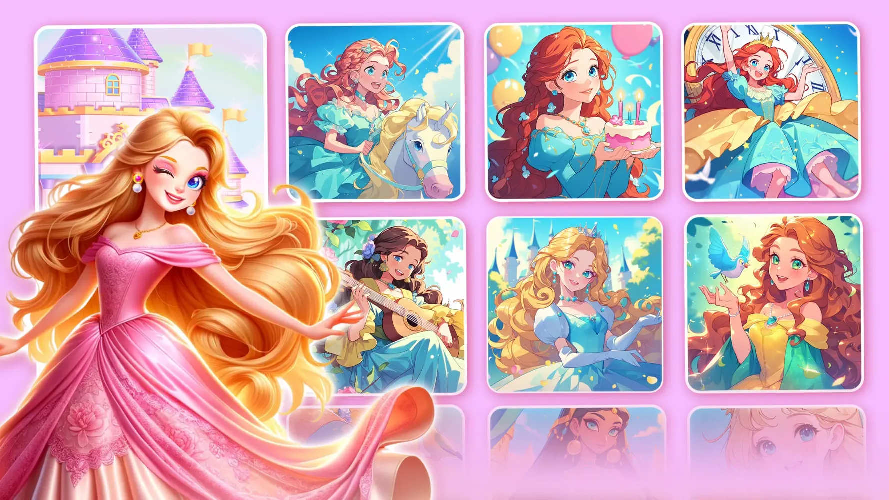 Princess Game Fantasy Coloring Screenshots