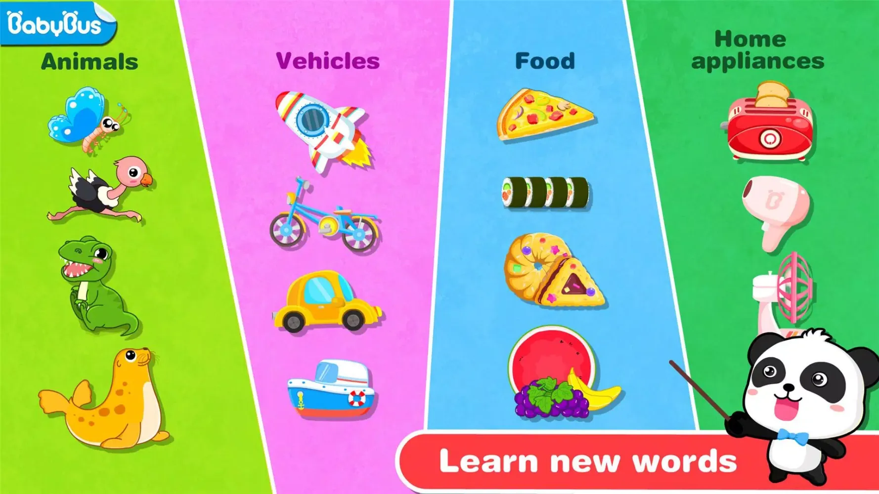 Baby Panda’s Basic Words Screenshots