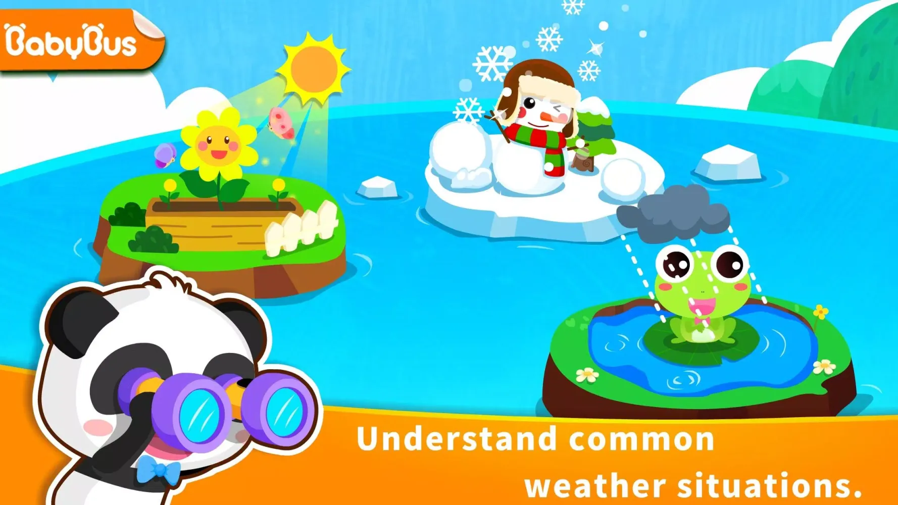 Capturas de tela do Baby Panda's Learning Weather