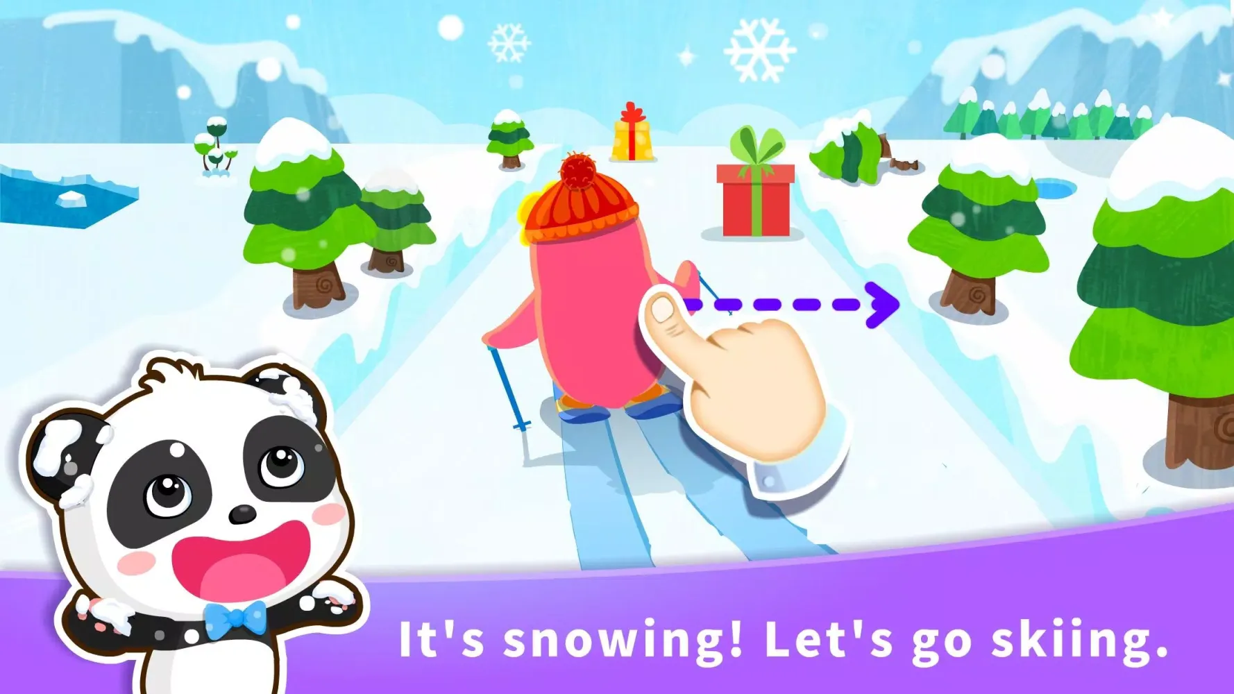 Capturas de tela do Baby Panda's Learning Weather