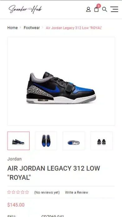 Sneaker Hub Online Screenshots