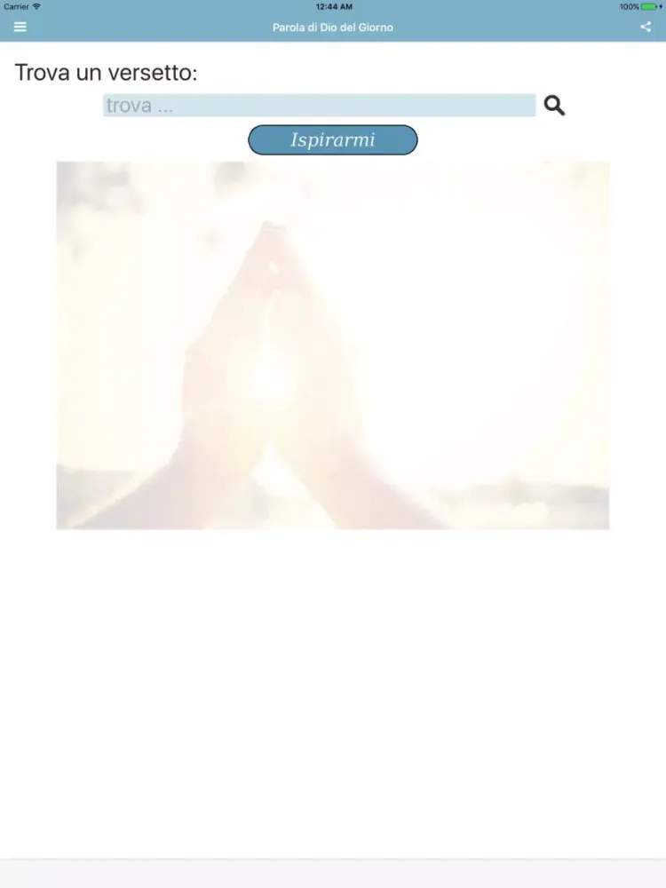 تصاویر Parola di Dio del Giorno Sacra Bibbia Italiana iPad 