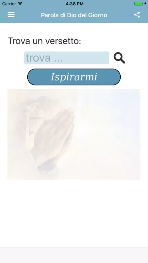 Tangkapan skrin Parola di Dio del Giorno Bibbia Nuova Riveduta