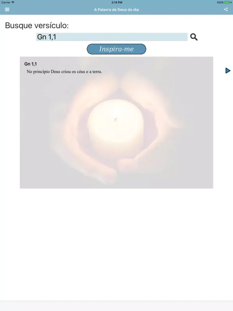 Capturas de tela do A Palavra de Deus do dia Nova Versão Internacional iPad 