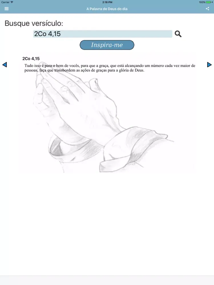 Capturas de tela do A Palavra de Deus do dia Nova Versão Internacional iPad 