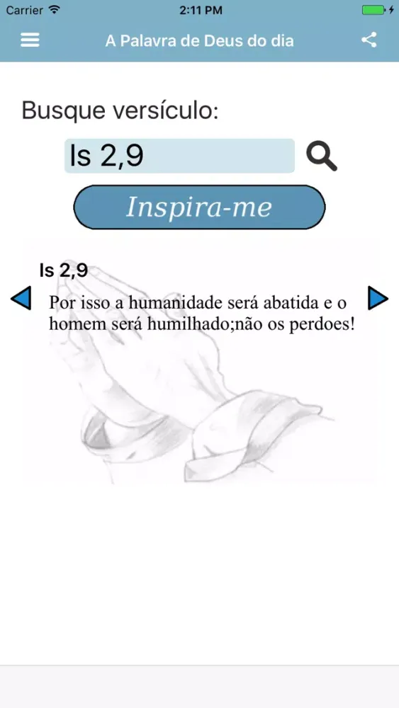 Capturas de tela do A Palavra de Deus do dia Nova Versão Internacional