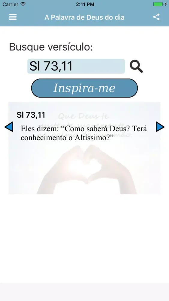 Capturas de tela do A Palavra de Deus do dia Nova Versão Internacional