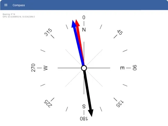 Tangkapan layar +Compass+ iPad 