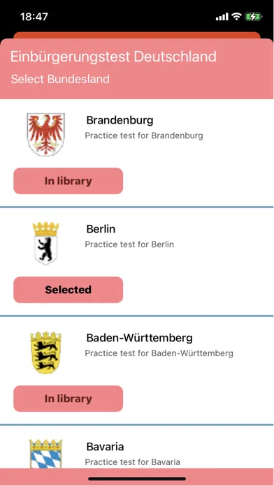 Ảnh chụp màn hình của Einbuergerungstest Deutschland
