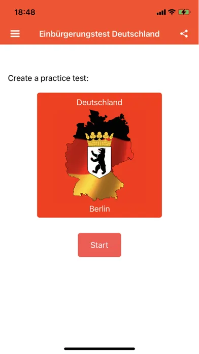 Ảnh chụp màn hình của Einbuergerungstest Deutschland
