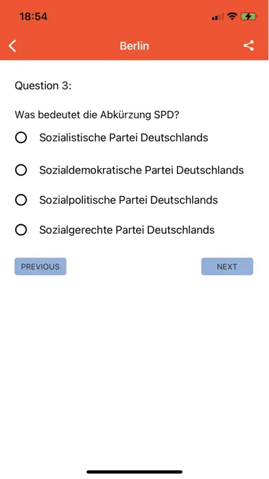 Ảnh chụp màn hình của Einbuergerungstest Deutschland