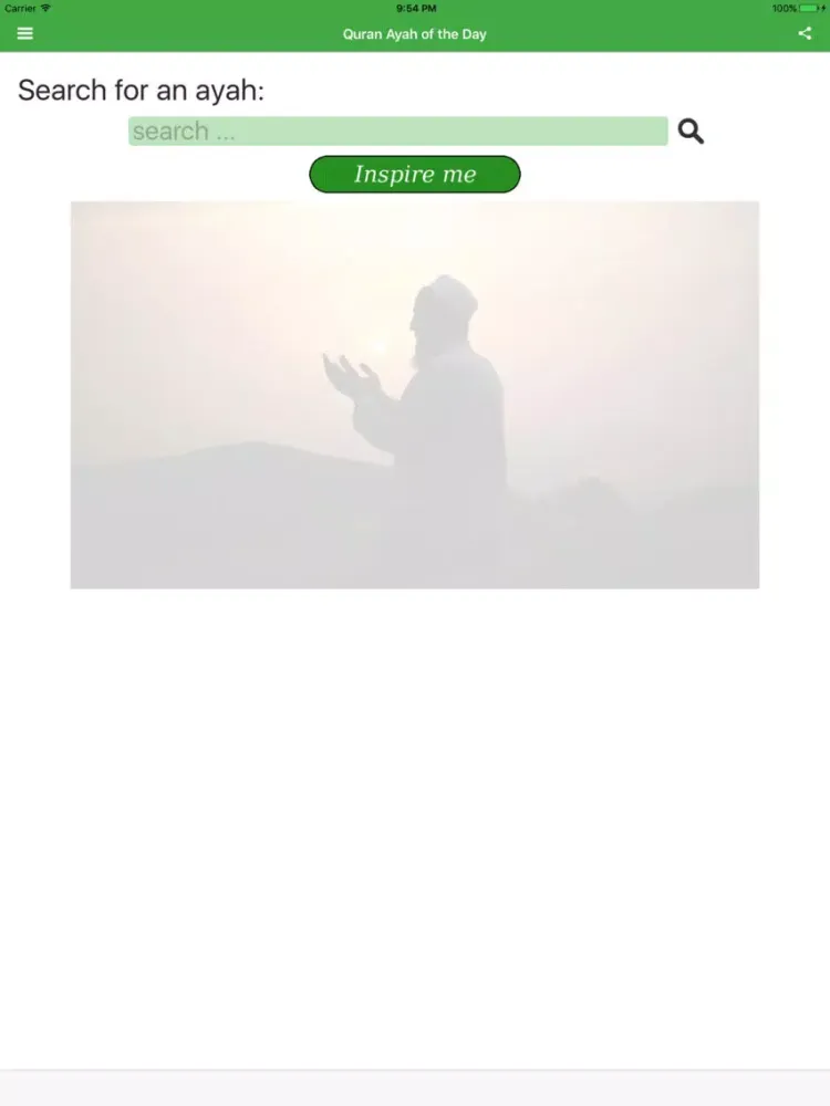Quran Ayah of the Day (Hilali-Khan translation) iPad  স্ক্রিনশট