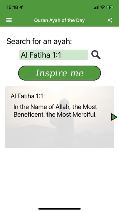 Quran Ayah of the Day Ekran Görüntüleri