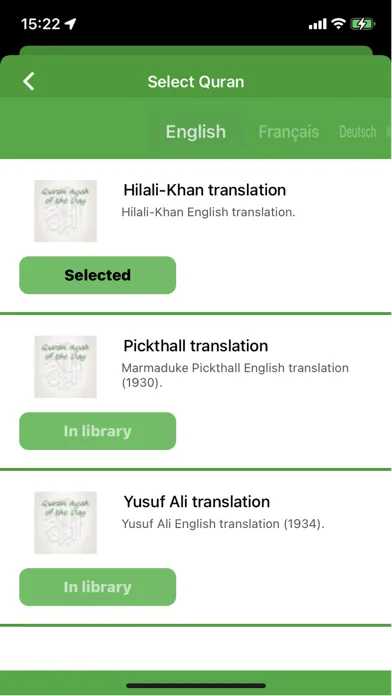 Quran Ayah of the Day Ekran Görüntüleri