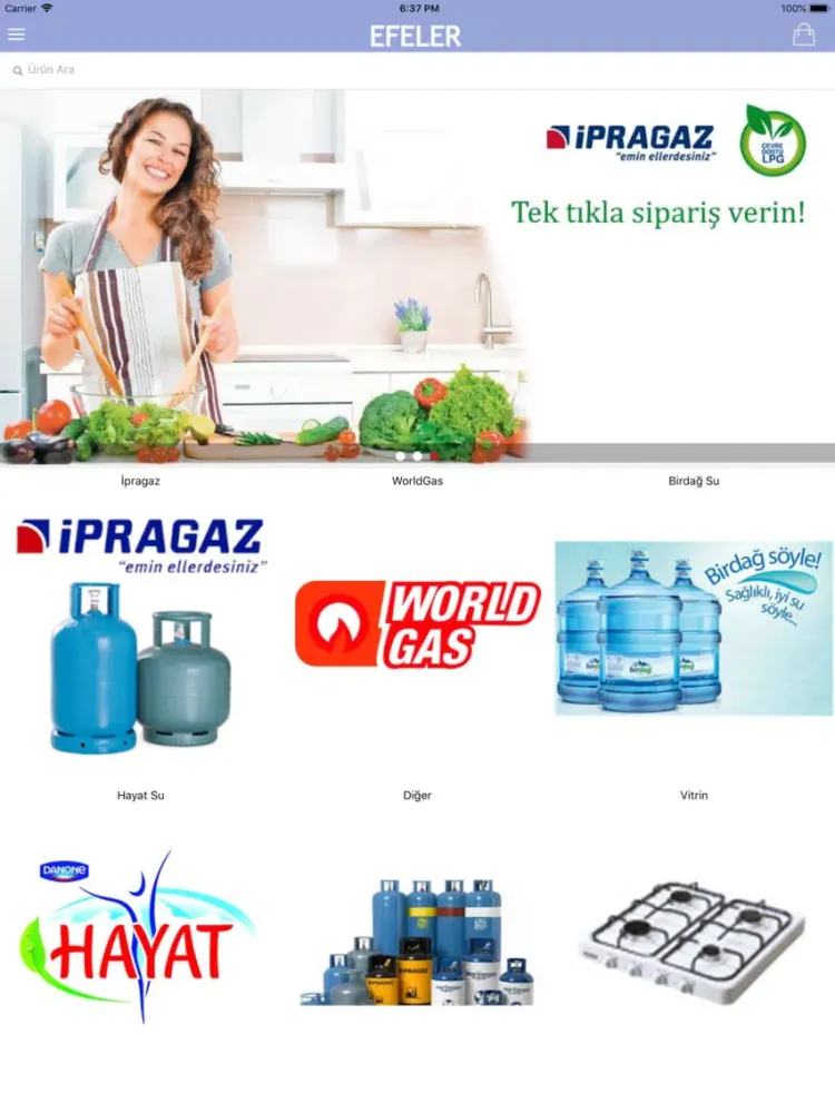 Efeler Gıda iPad  स्क्रीनशॉट