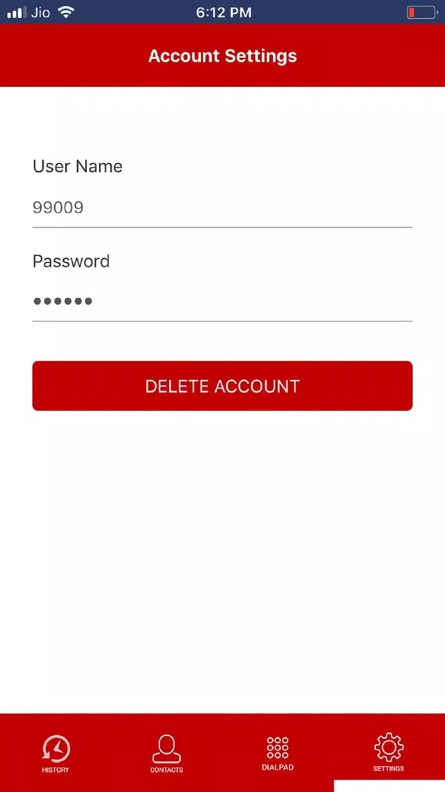 Tangkapan layar Gline Dialer