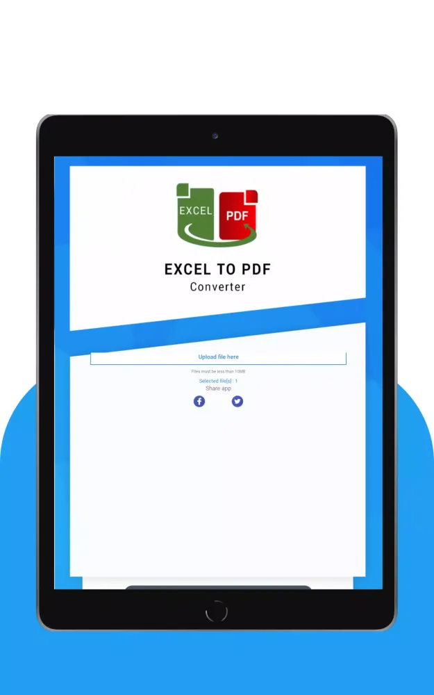 Captures d'écran de Excel to PDF Converter : xlsx