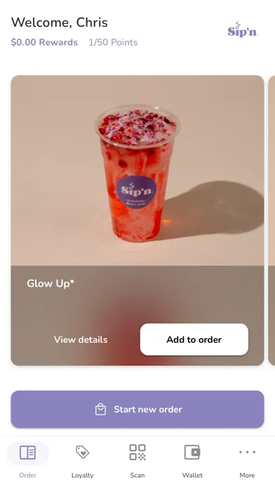 Ảnh chụp màn hình của Sip'n Specialty Drinks