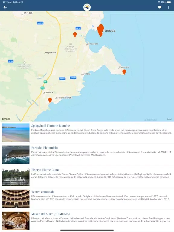 Siracusa Tour iPad  Screenshots