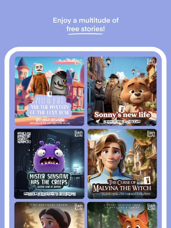 Captures d'écran de LISN Kids | Audiobooks stories iPad 