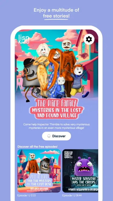 Captures d'écran de LISN Kids | Audiobooks stories