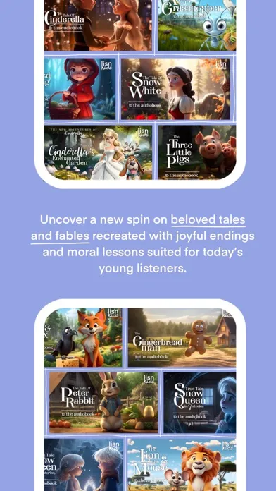 Captures d'écran de LISN Kids | Audiobooks stories