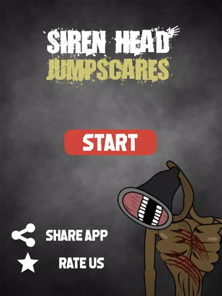 Tangkapan layar Siren Head jumpscare iPad 
