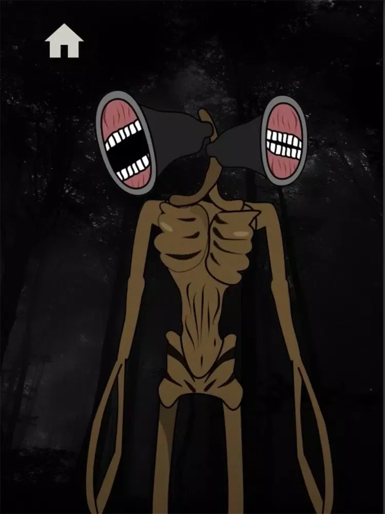 Tangkapan layar Siren Head jumpscare iPad 