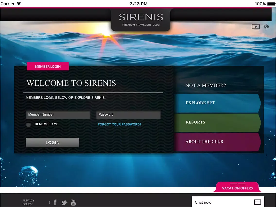 Ảnh chụp màn hình của Sirenis Premium Travelers iPad 