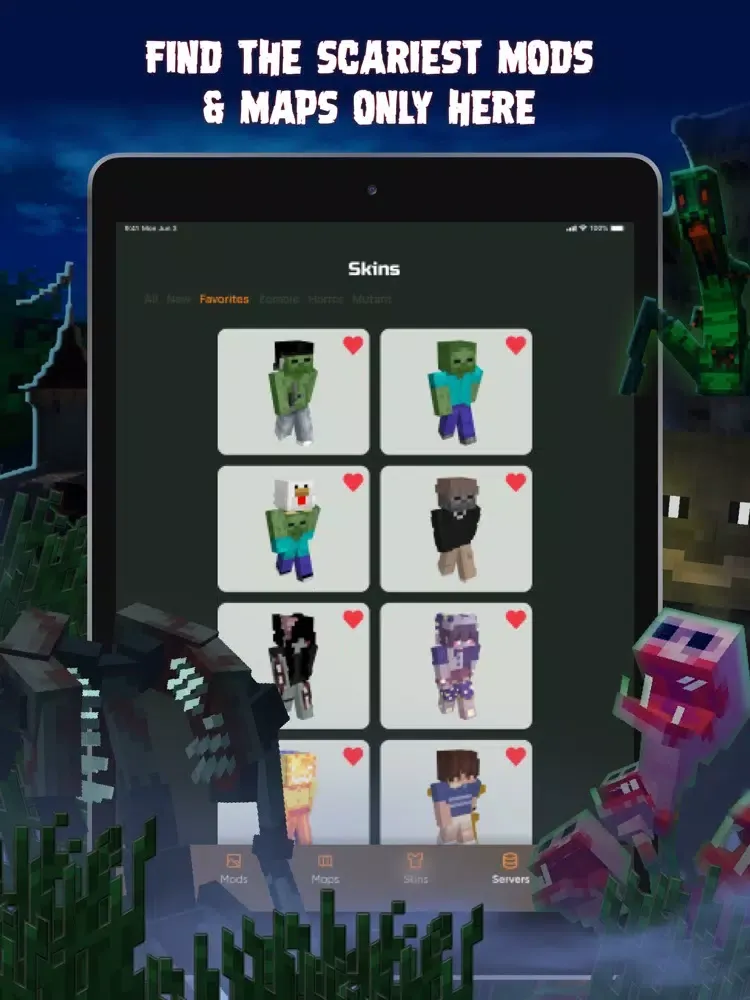 Horror Mods Maps for Minecraft iPad  Screenshots