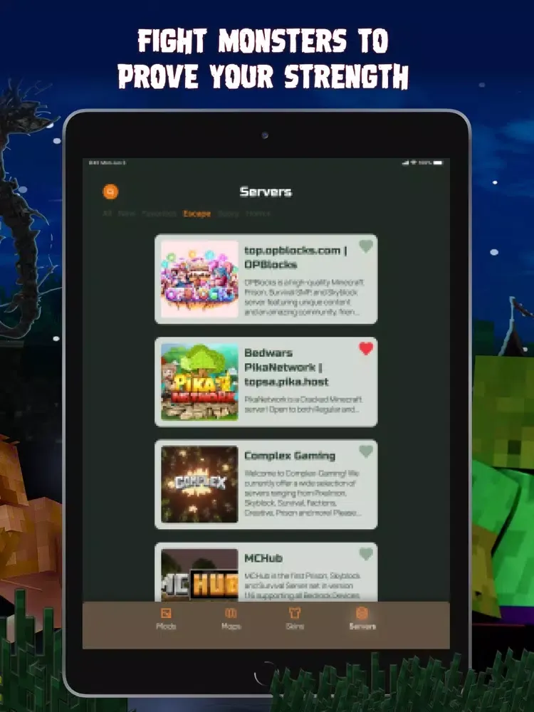 Horror Mods Maps for Minecraft iPad  Screenshots