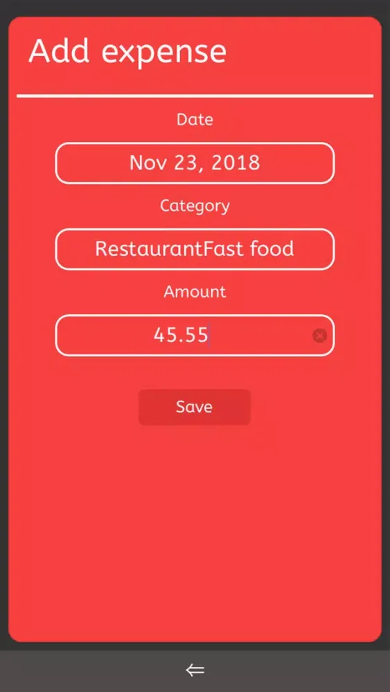 Tangkapan skrin Pocket Budget Tracker Lite