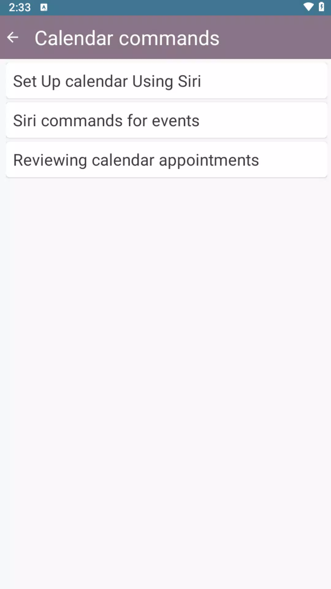 تصاویر Commands Assistant Guide