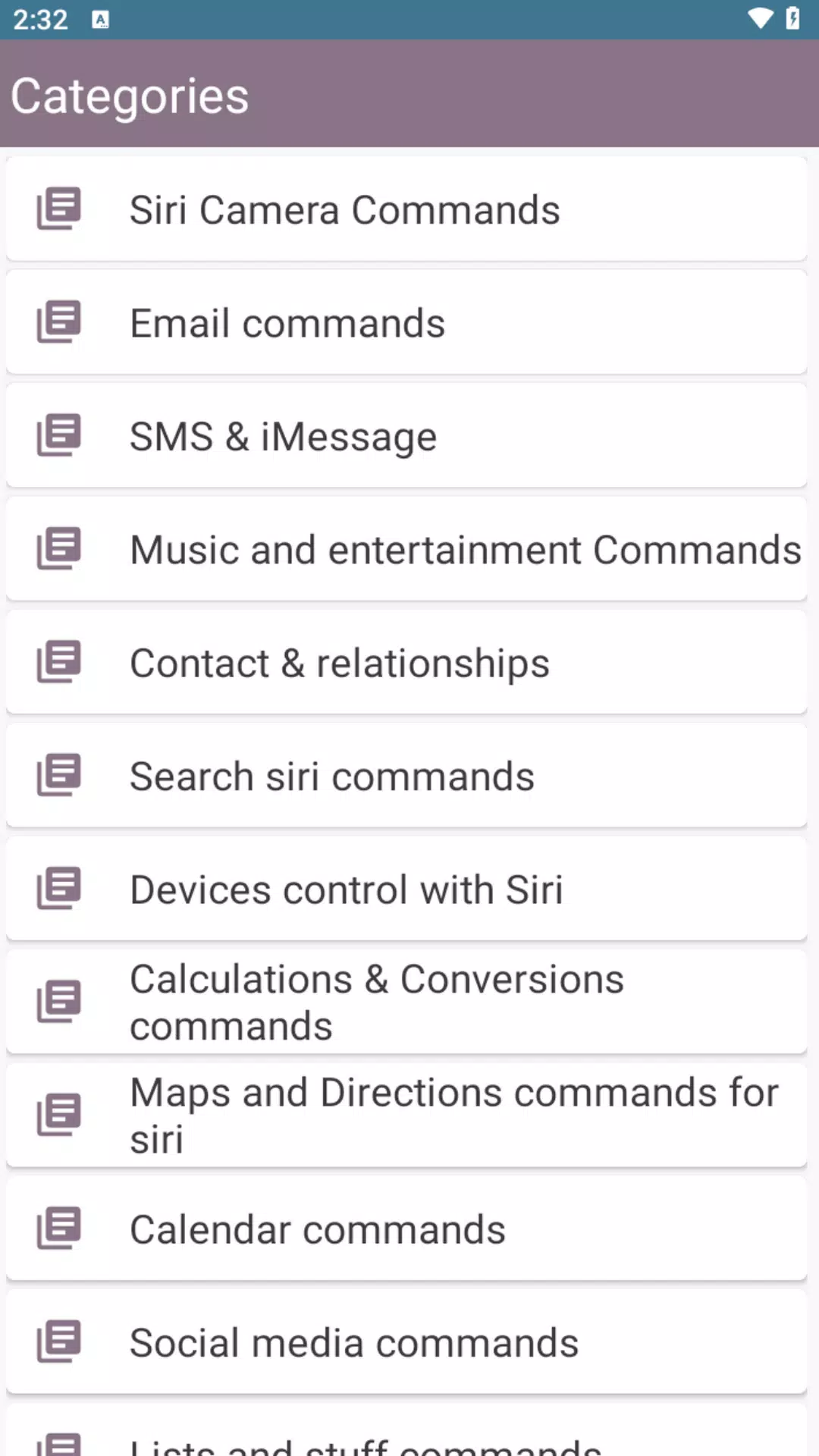 تصاویر Commands Assistant Guide