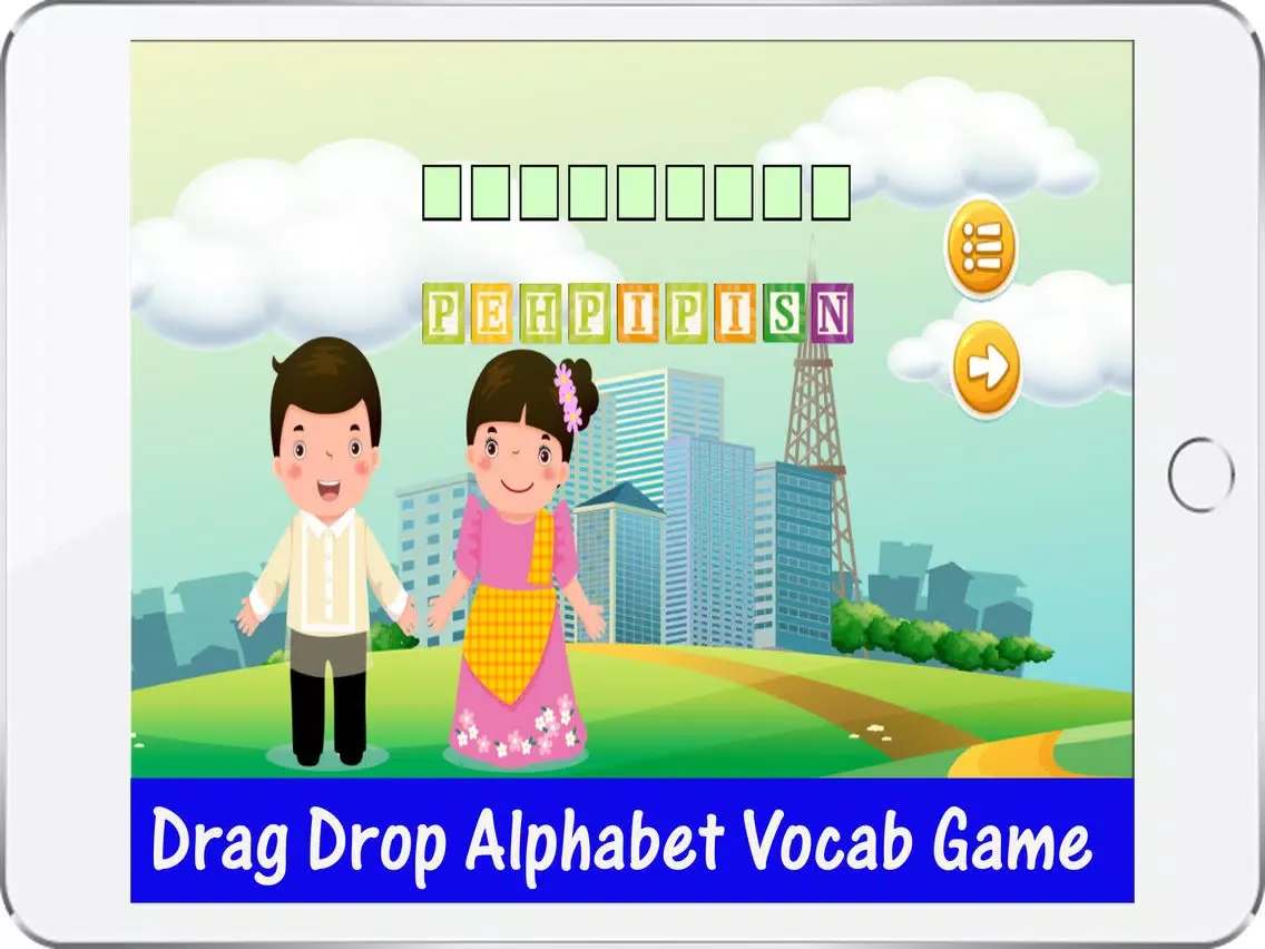 ABCD Kids English Vocabulary Dress Up Learning iPad  سکرین شاٹس