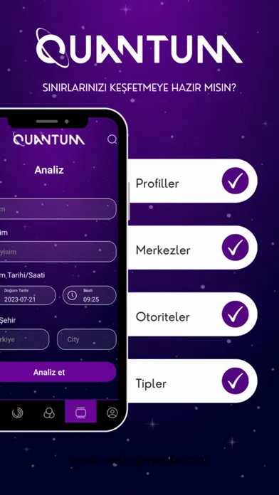 Capturas de tela do Quantum