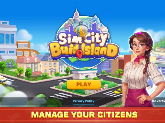 ภาพหน้าจอของ SimCity-BuildIsland iPad 