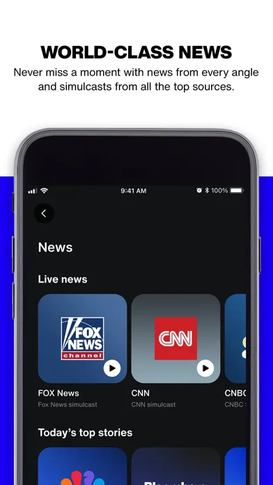 Tangkapan layar SiriusXM: Music, Sports & News