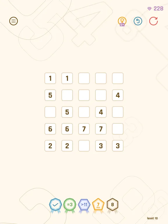 Garoku: Logic Challenge Puzzle iPad  Screenshots