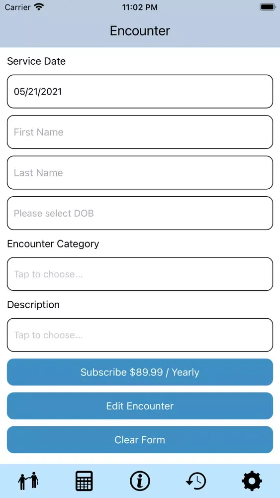 myPatient Encounter Tracker-FM スクリーンショット