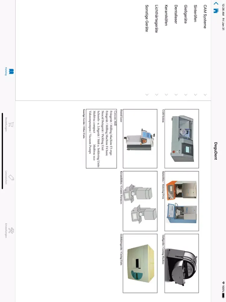 Capturas de tela do DS Spares iPad 