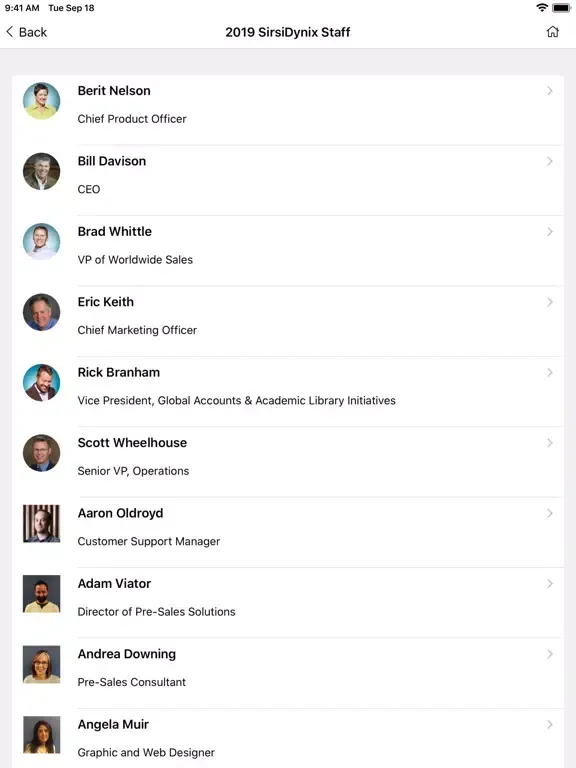 SirsiDynix UG Conference iPad 應用截圖