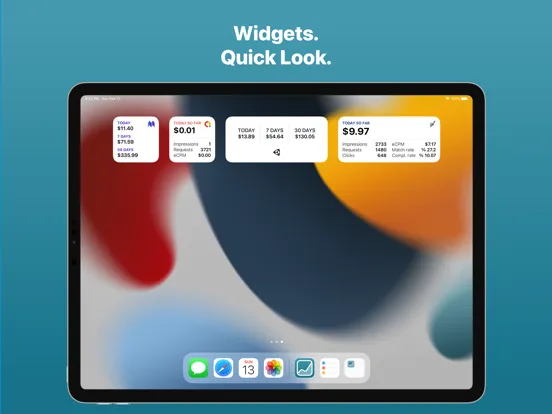 Ảnh chụp màn hình của Reporting - Ad Network Reports iPad 