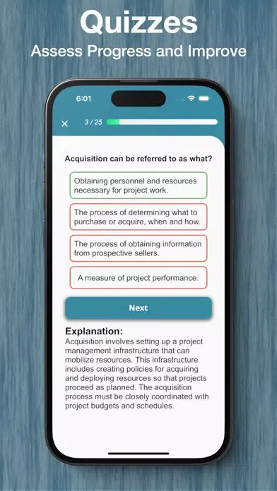 ภาพหน้าจอของ CAPMprep - CAPM Study Tool