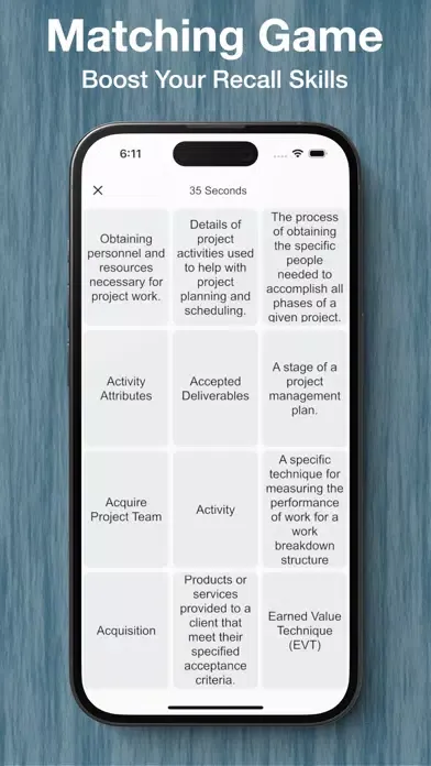 ภาพหน้าจอของ CAPMprep - CAPM Study Tool