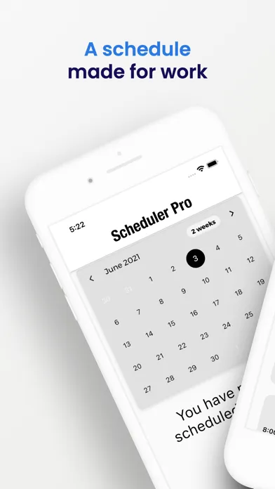 Tangkapan layar Work SchedulerPro