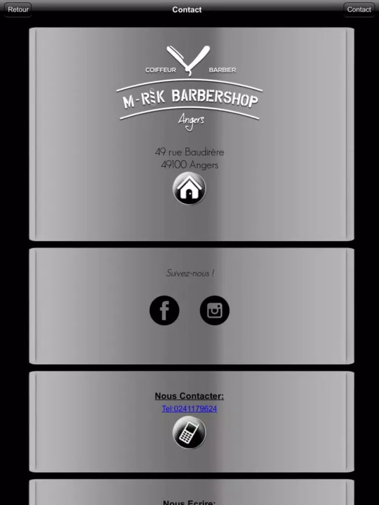 ภาพหน้าจอของ M-Rik Barbershop iPad 