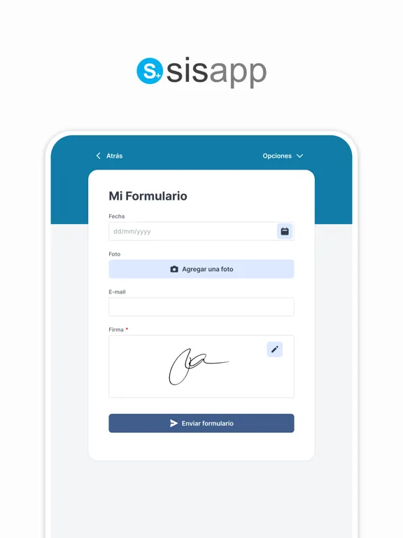 SisApp Formularios iPad  Screenshots