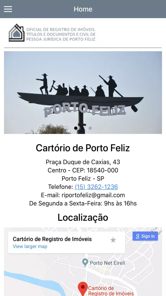 Cartório de Porto Feliz Screenshots
